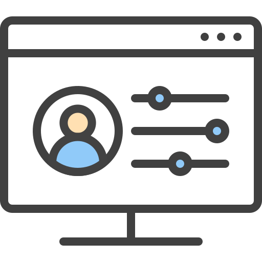 monitor Generic color lineal-color ikona