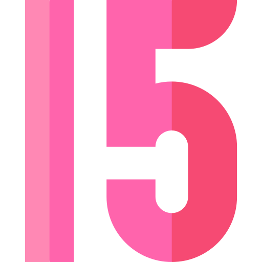 15 Basic Straight Flat ikona