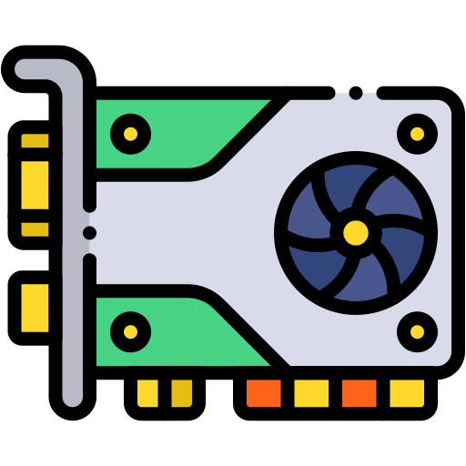 그래픽 카드 Generic color lineal-color icon