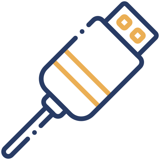 usb 케이블 Generic color outline icon