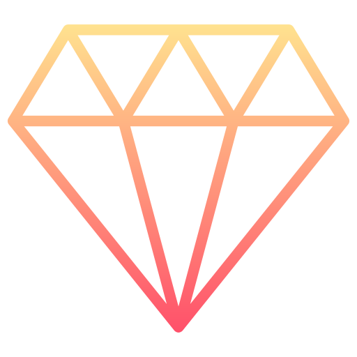 diamant Generic gradient outline icoon