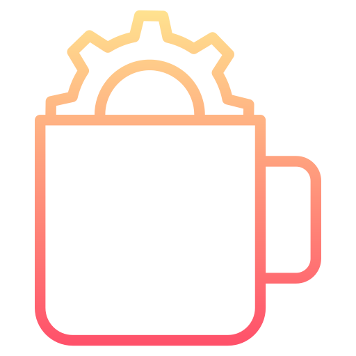 tazza da tè Generic gradient outline icona