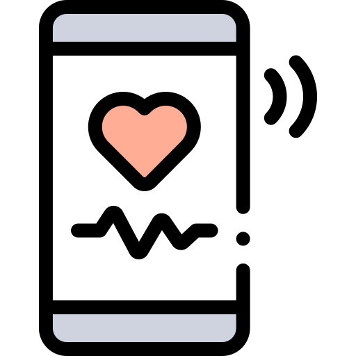telemedicina Detailed Rounded Lineal color icona
