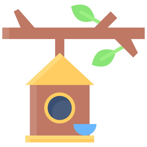 dom dla ptaków Generic color fill ikona
