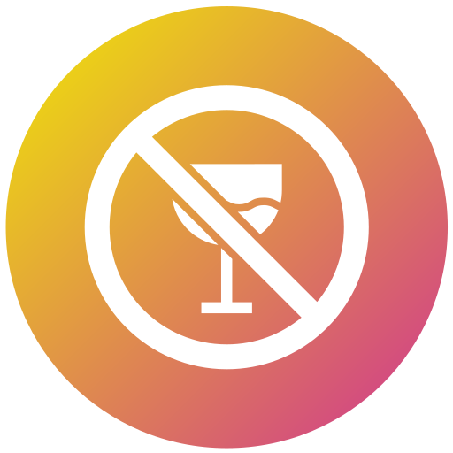 Запрет алкоголя Generic gradient fill иконка