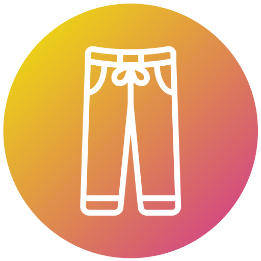 pantalones de entrenamiento Generic gradient fill icono