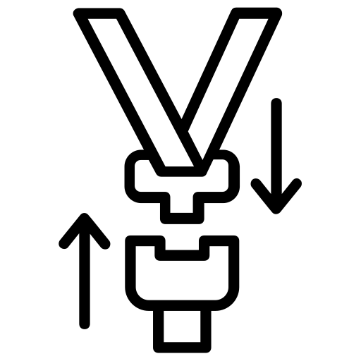 안전 벨트 Generic black outline icon