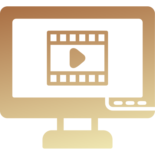 reproductor de video Generic gradient fill icono