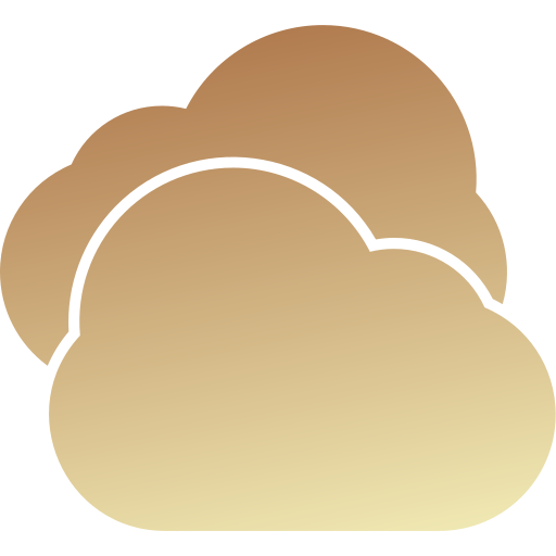 nuvole Generic gradient fill icona