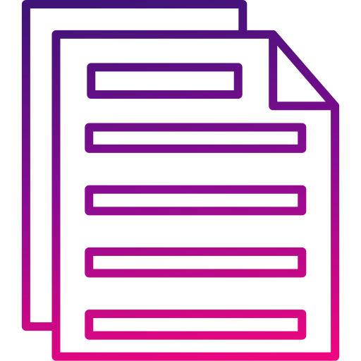 documento Generic gradient outline icona