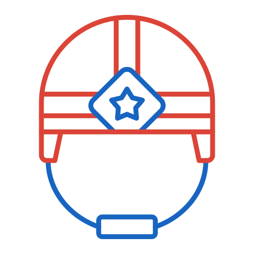 Helmet Generic color outline icon