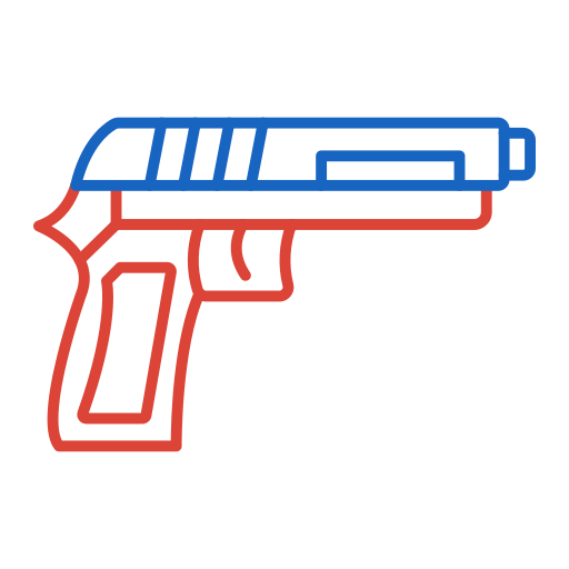 pistola Generic color outline icono