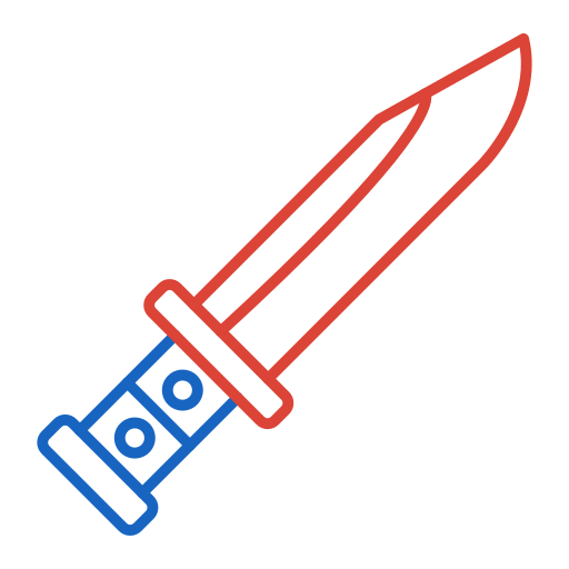 Bayonet Generic color outline icon