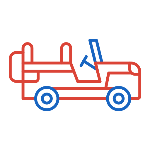 Jeep Generic color outline icon