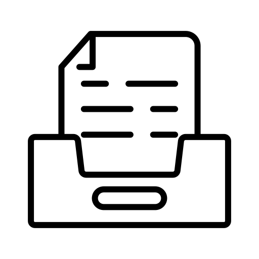 받은편지함 Generic black outline icon