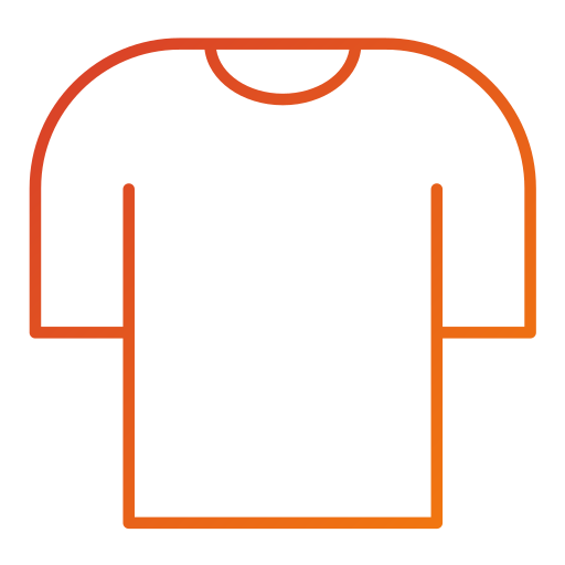 t-shirt Generic gradient outline Icône