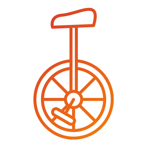 Unicycle Generic gradient outline icon