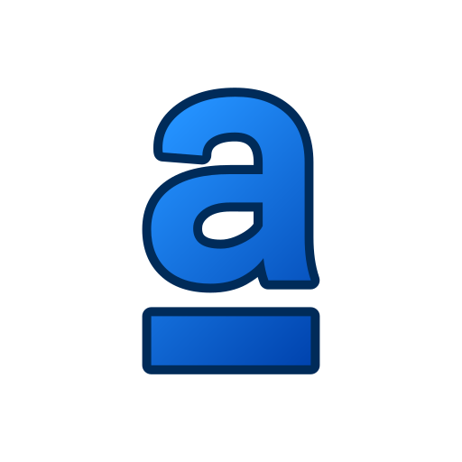 letter a Generic gradient lineal-color icoon