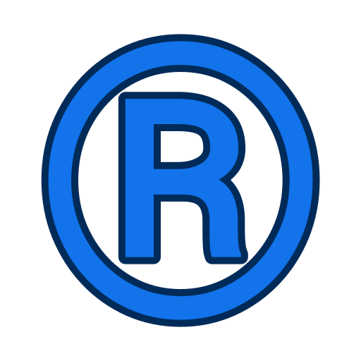 Registered trademark Generic color lineal-color icon