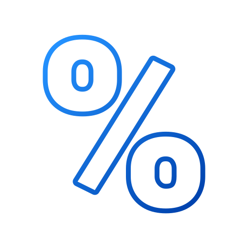 procent Generic gradient outline ikona