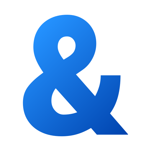 ampersand Generic gradient fill ikona