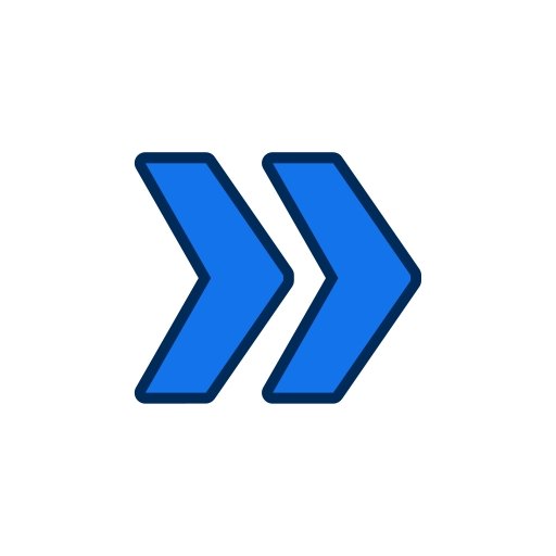 Double arrows Generic color lineal-color icon