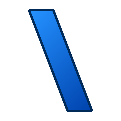 barra invertida Generic gradient lineal-color icono