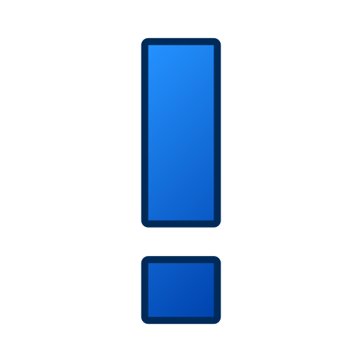 punto esclamativo Generic gradient lineal-color icona