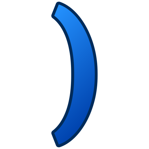 Close bracket Generic gradient lineal-color icon