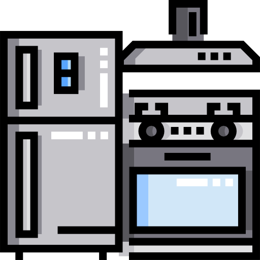 mobili da cucina Detailed Straight Lineal color icona