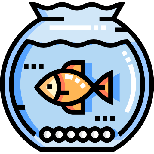 ciotola di pesce Detailed Straight Lineal color icona