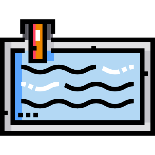 Swimming Detailed Straight Lineal color icon