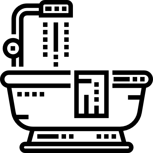 bañera Detailed Straight Lineal icono