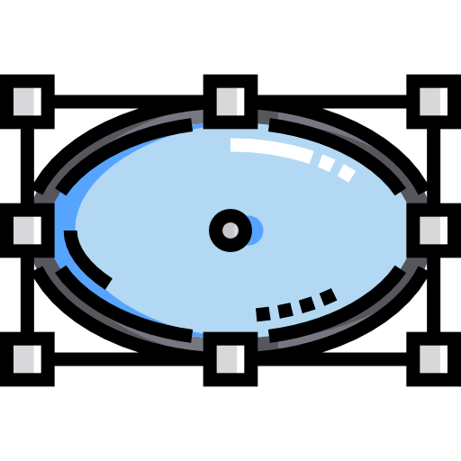 Ellipse Detailed Straight Lineal color icon