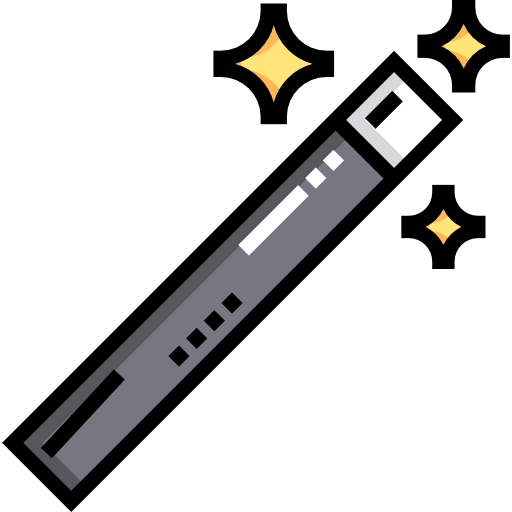 마법의 지팡이 Detailed Straight Lineal color icon