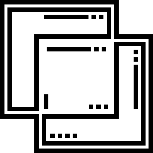 交差する Detailed Straight Lineal icon