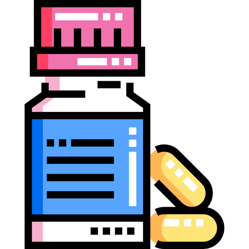 vitamina Detailed Straight Lineal color icono