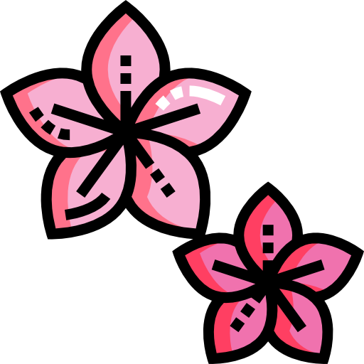 Flower Detailed Straight Lineal color icon
