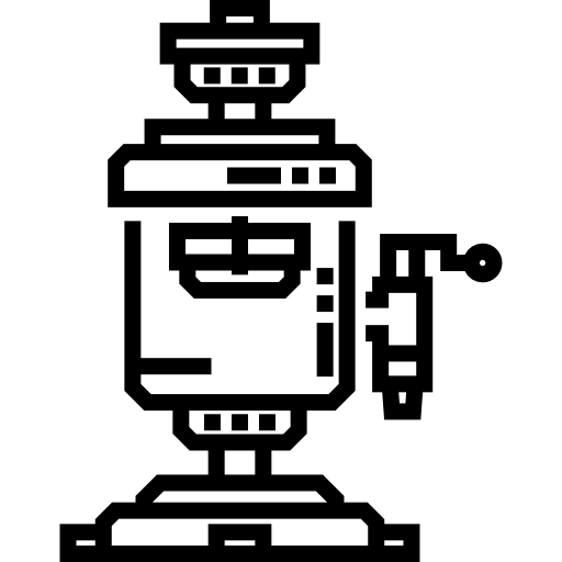 samovar Detailed Straight Lineal icona