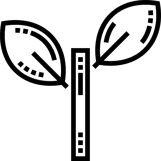 foglia Detailed Straight Lineal icona