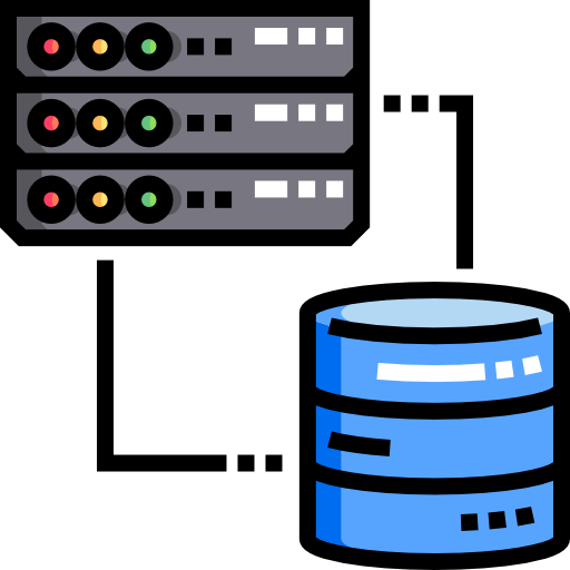 Database Detailed Straight Lineal color icon