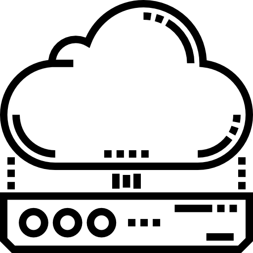 クラウドサーバー Detailed Straight Lineal icon