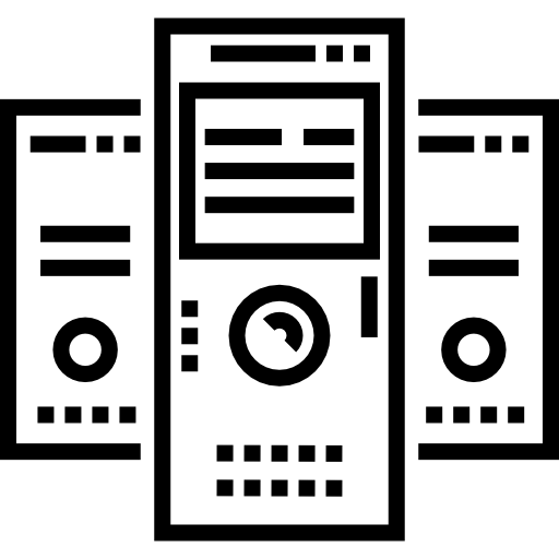 サーバー Detailed Straight Lineal icon