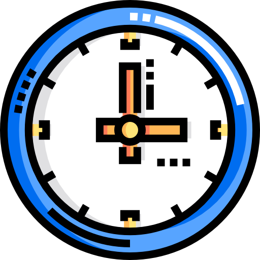 時計 Detailed Straight Lineal color icon