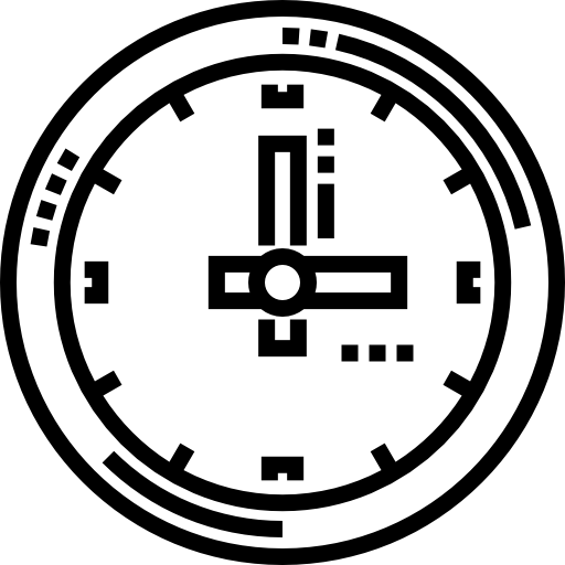시계 Detailed Straight Lineal icon