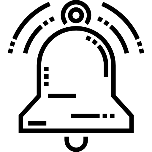 alarma Detailed Straight Lineal icono