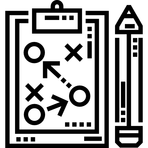 strategia Detailed Straight Lineal icona