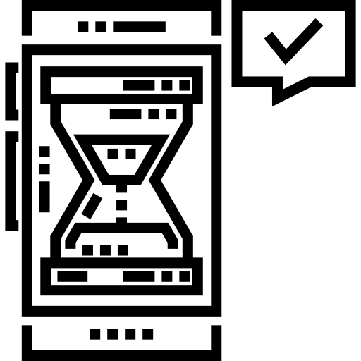 reloj de arena Detailed Straight Lineal icono