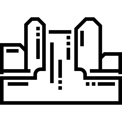 폭포 Detailed Straight Lineal icon