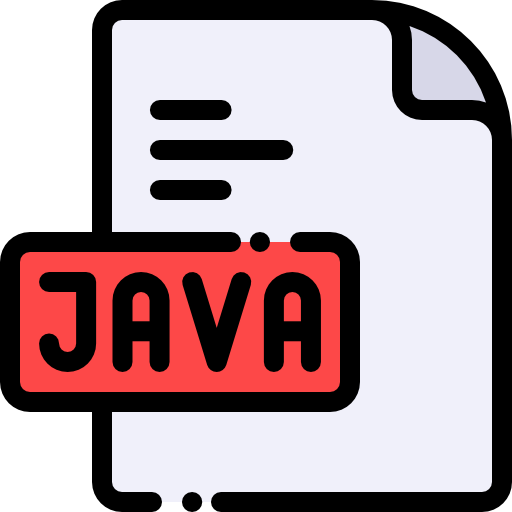 java Detailed Rounded Lineal color icono